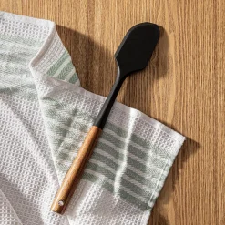 KSP Studio Collection Silicone Angled Spatula (Acacia/Black)