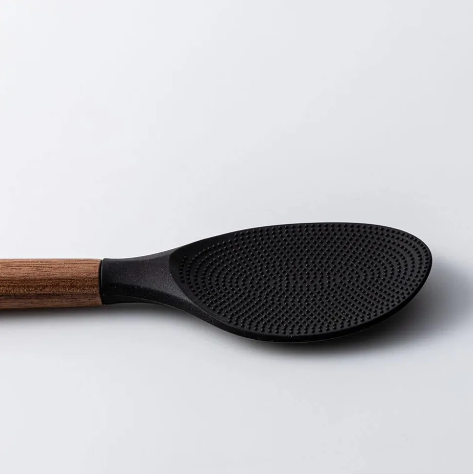 KSP Studio Collection Silicone Rice Spoon (Acacia/Black)