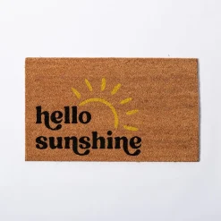 KSP Summer Coir Doormat 'Hello Sunshine'