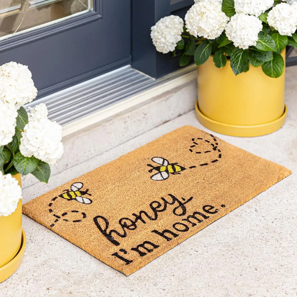 KSP Summer Coir Doormat 'Honey I'm Home'