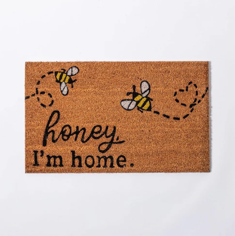 KSP Summer Coir Doormat 'Honey I'm Home'