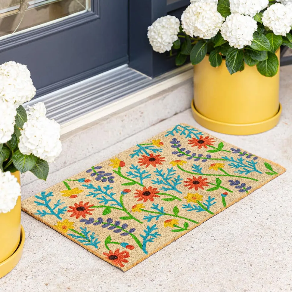 KSP Summer Coir Doormat 'Wildflower'