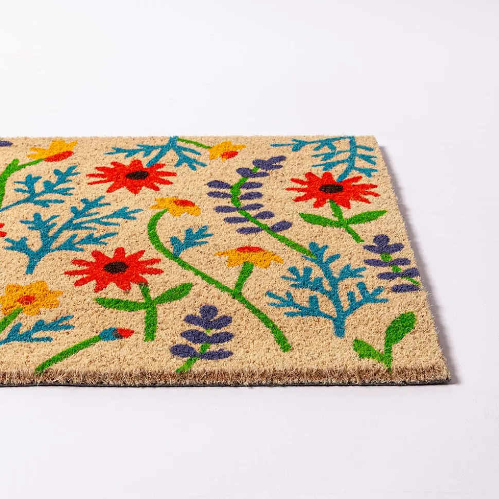 KSP Summer Coir Doormat 'Wildflower'