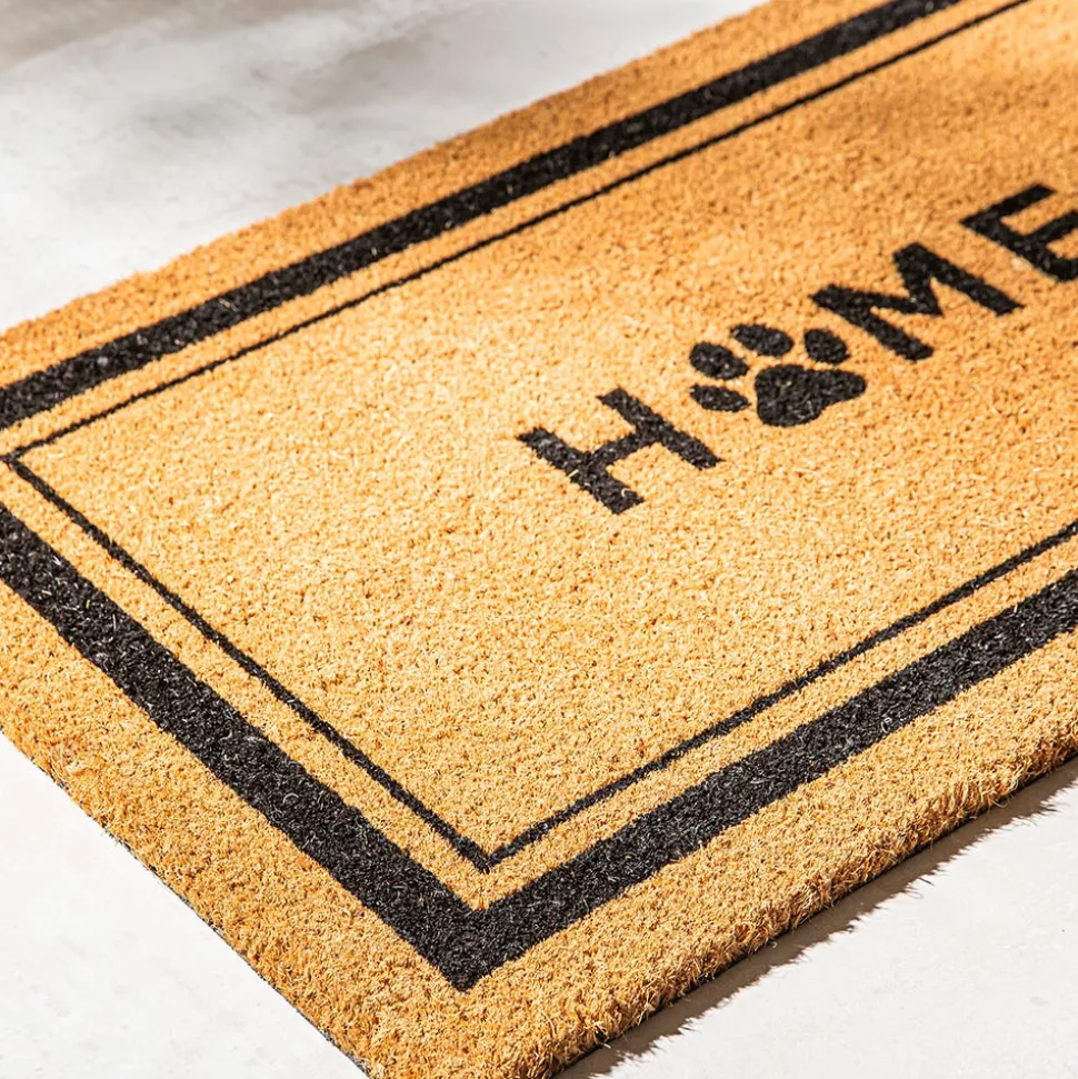 KSP Summer Coir 'Pawprint' Coir Doormat