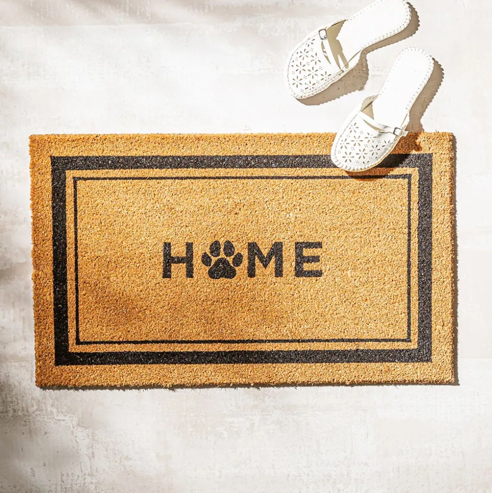 KSP Summer Coir 'Pawprint' Coir Doormat