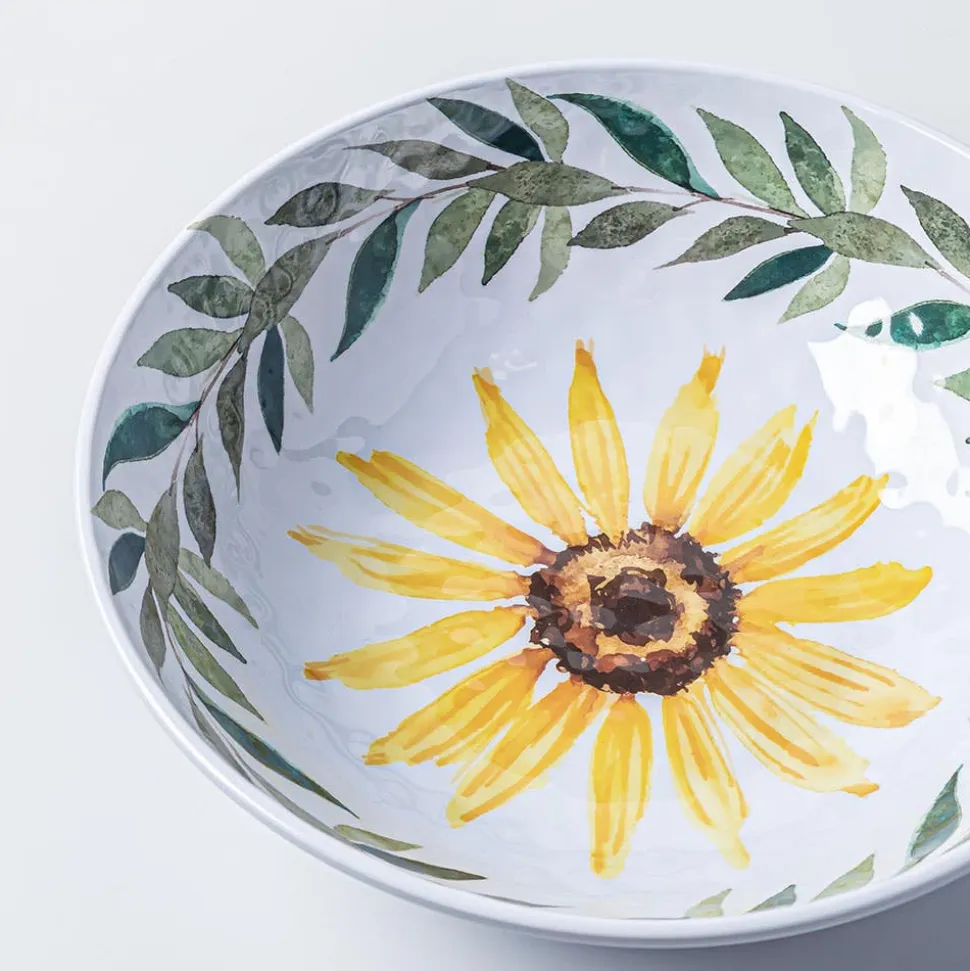 KSP Sunflower Melamine Serving Bowl 10" Dia