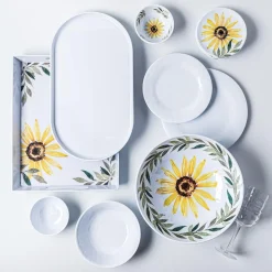 KSP Sunflower Melamine Serving Bowl 10
