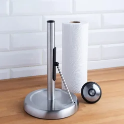 KSP Superior Upright Paper Towel Holder 18x35 cm (Black/St. Steel)