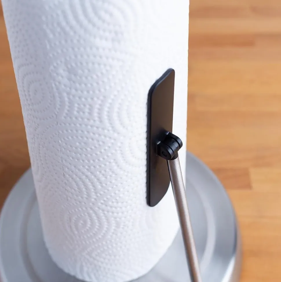 KSP Superior Upright Paper Towel Holder 18x35 cm (Black/St. Steel)