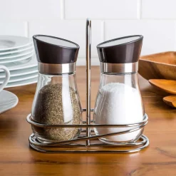 KSP Swivel Salt and Pepper Shaker with Stand - Set of 2