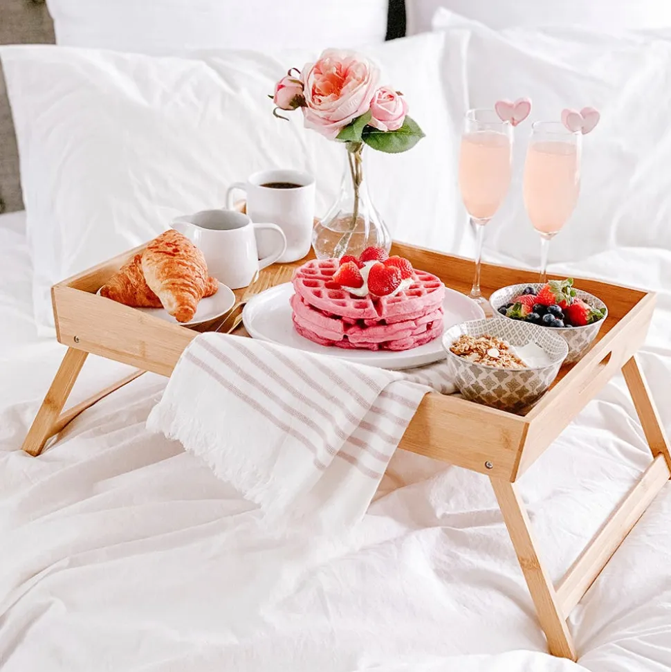KSP Swoop Folding Bed Tray (Natural)