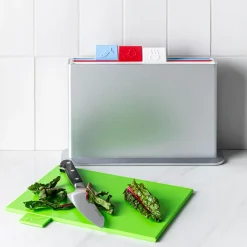 KSP Tab Cutting Board with Holder - Set of 5 (Multi Colour)