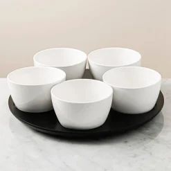 KSP Taco Porcelain Condiment Bowl - Set of 6 (White)