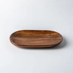 KSP Tala Acacia Wood Oval Serving Tray Small 30 x 20 X 2.5 cm