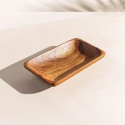 KSP Tala Acacia Wood Rectangular Serving Tray Medium 20 x 13 x 4 cm