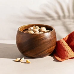KSP Tala Acacia Wood Round Bowl Small 13 x 13 x 8 cm