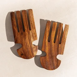 KSP Tala Acacia Wood Salad Server Claws - Set of 2 18 x 8 x 1.5 cm