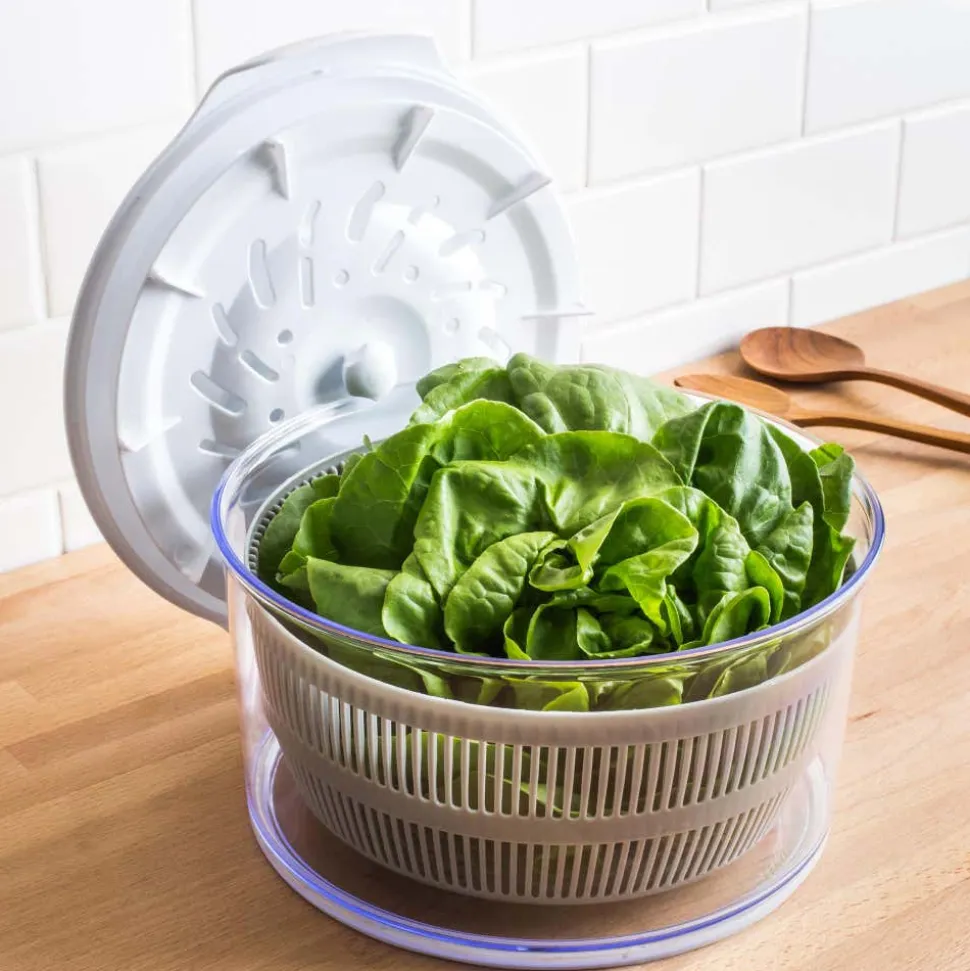 KSP Tango Salad Spinner (White/Grey)