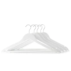 KSP Taylor Wood Hanger - Set of 5 (White)