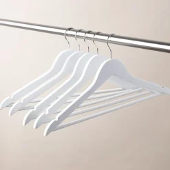 KSP Taylor Wood Hanger - Set of 5 (White)