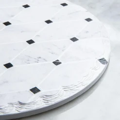 KSP Tessera 'Geo' Ceramic Trivet (White/Black)