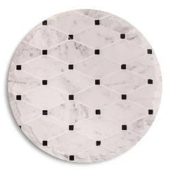 KSP Tessera 'Geo' Ceramic Trivet (White/Black)