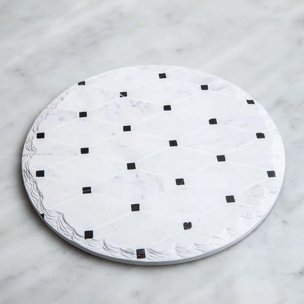 KSP Tessera 'Geo' Ceramic Trivet (White/Black)