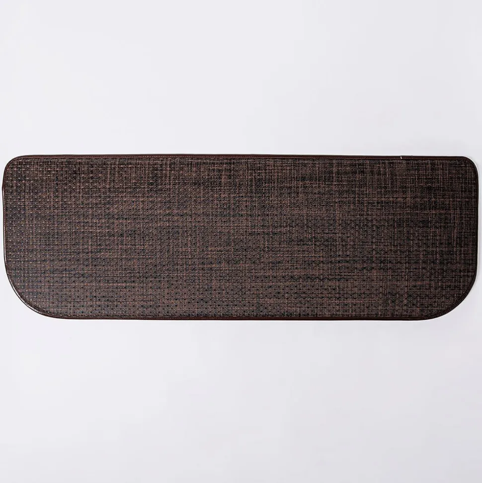 KSP Textaline 'Linen Look' Anti-Fatigue Mat 46cm x 132cm (Dark Brown)