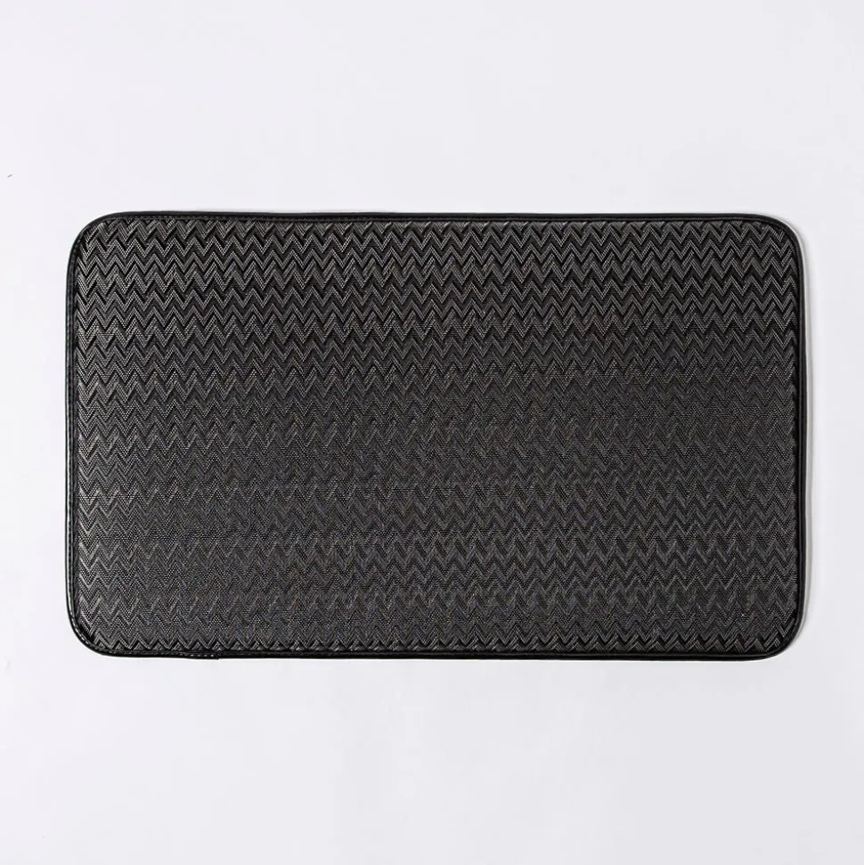 KSP Textaline 'Zig Zag' Anti-Fatigue Mat 46cm x 76cm (Black)