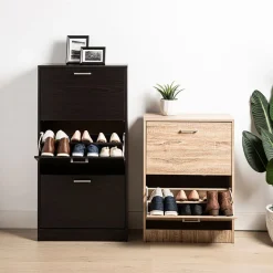 KSP Toby Shoe Cabinet 3-Drawer (Mocha)