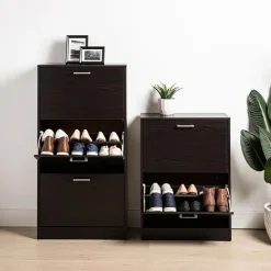 KSP Toby Shoe Cabinet 2-Drawer (Mocha)