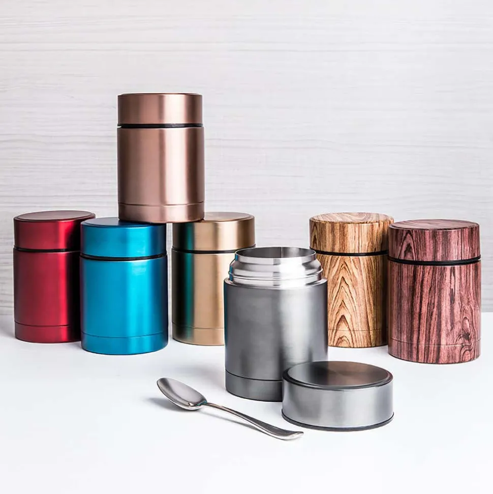 KSP Togo Thermal Food Storage Jar 430ml (Metallic Blue)