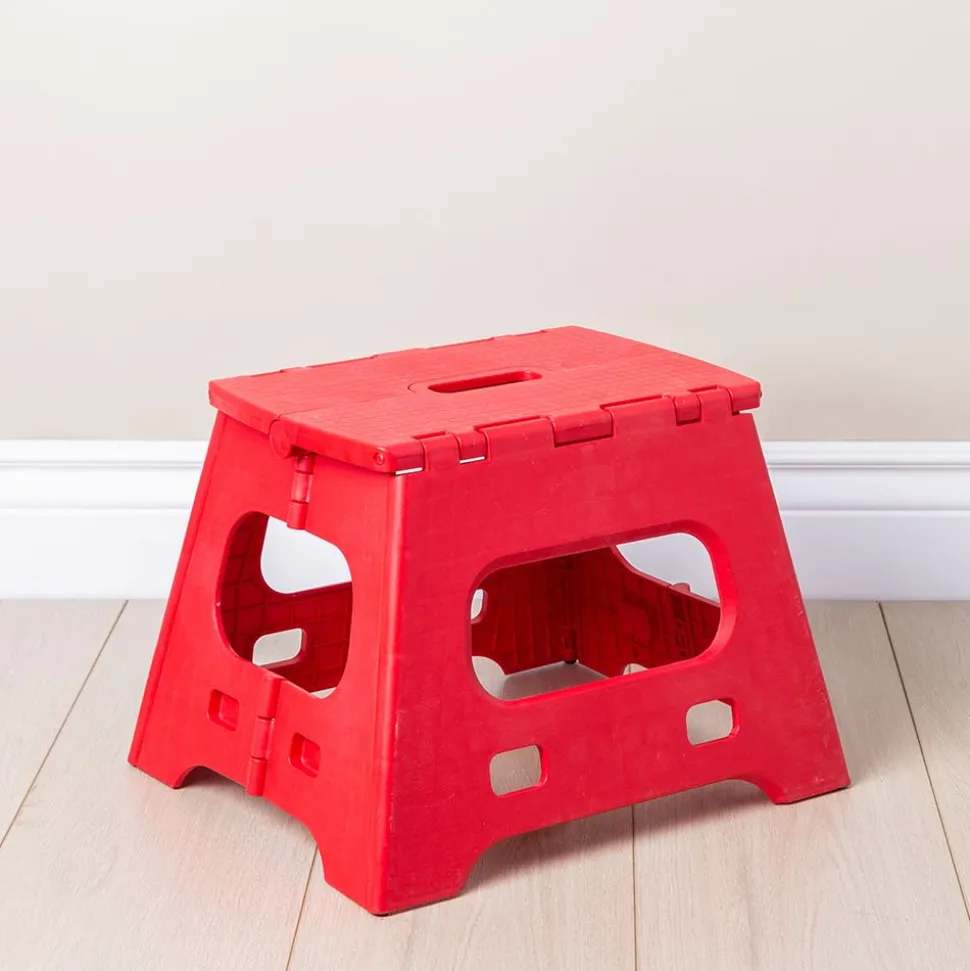 KSP Tread Folding Step Stool Medium (Red)