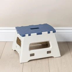 KSP Tread Folding Step Stool Small (Beige/Blue)