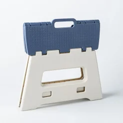 KSP Tread Folding Step Stool Small (Beige/Blue)