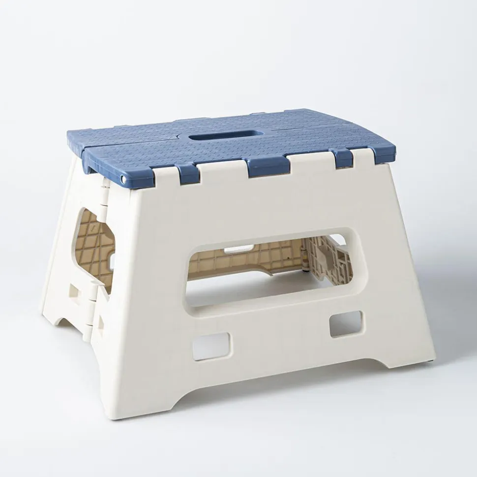 KSP Tread Folding Step Stool Small (Beige/Blue)