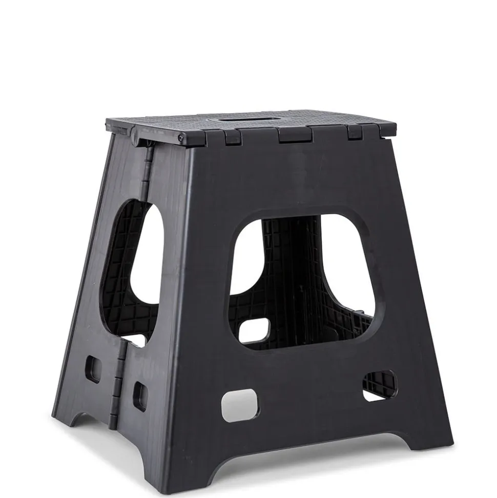 KSP Tread Folding Step Stool Tall (Black)