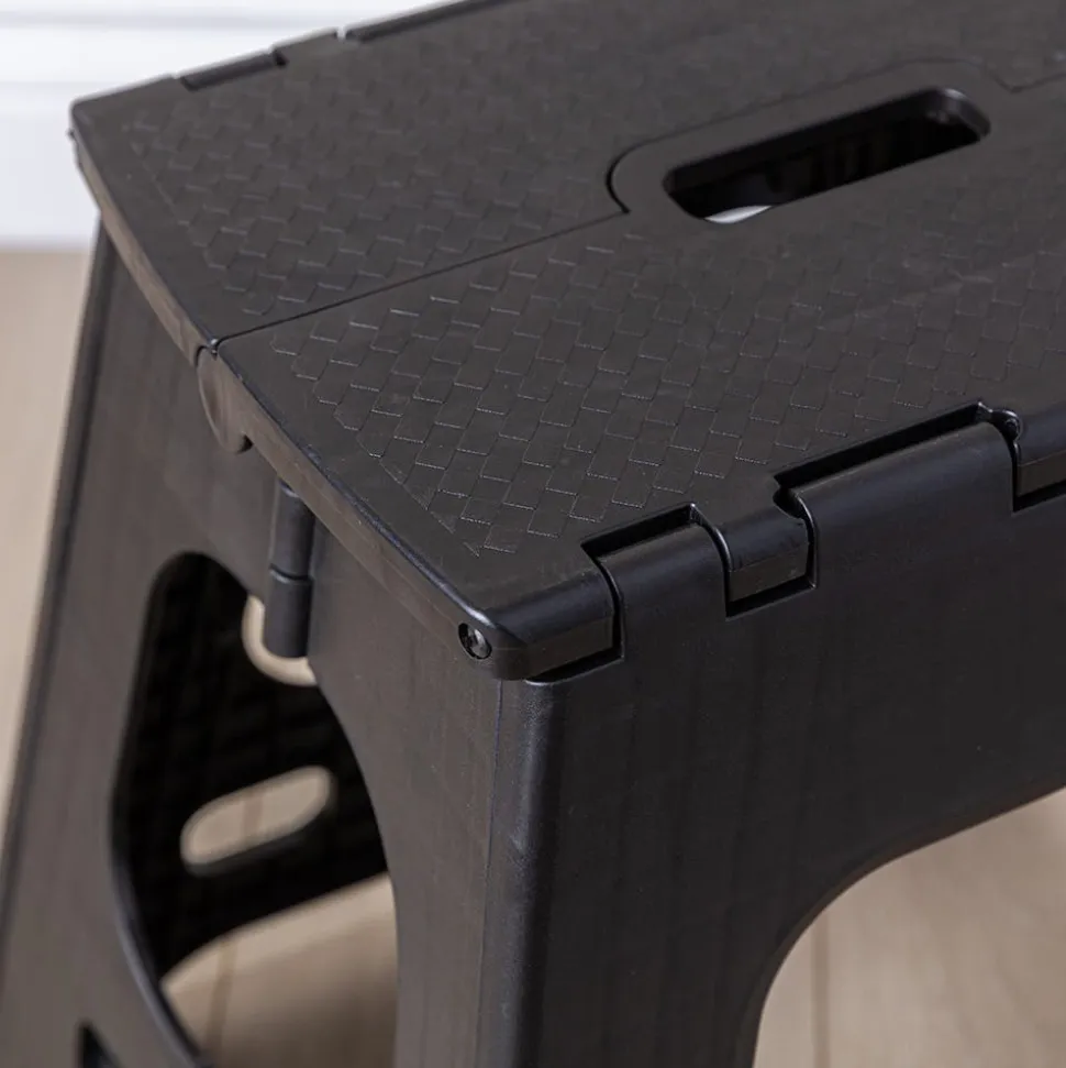 KSP Tread Folding Step Stool Tall (Black)