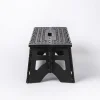 KSP Tread Folding Step Stool Wide 19.5 x 8.5 x 8.5"h (Black)