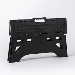 KSP Tread Folding Step Stool Wide 19.5 x 8.5 x 8.5"h (Black)