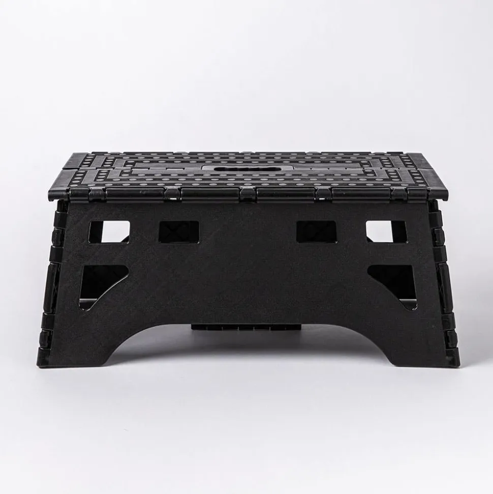 KSP Tread Folding Step Stool Wide 19.5 x 8.5 x 8.5"h (Black)