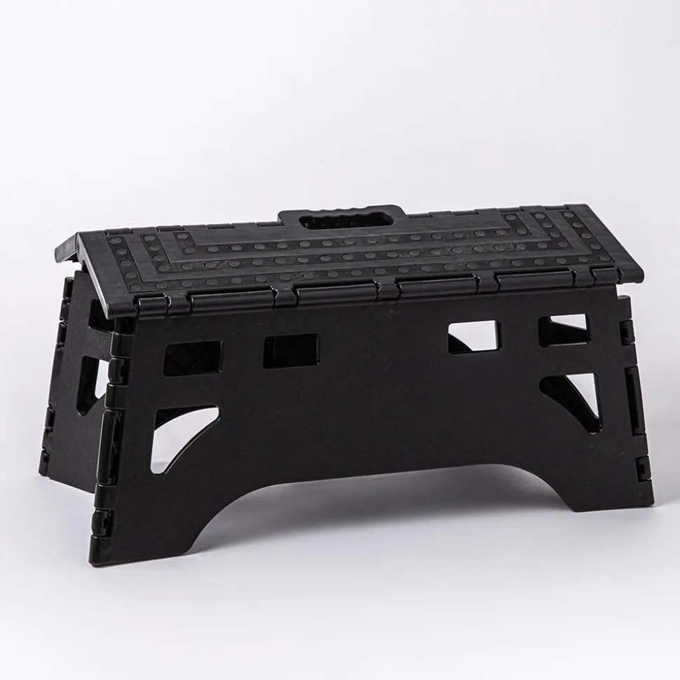 KSP Tread Folding Step Stool Wide 19.5 x 8.5 x 8.5"h (Black)