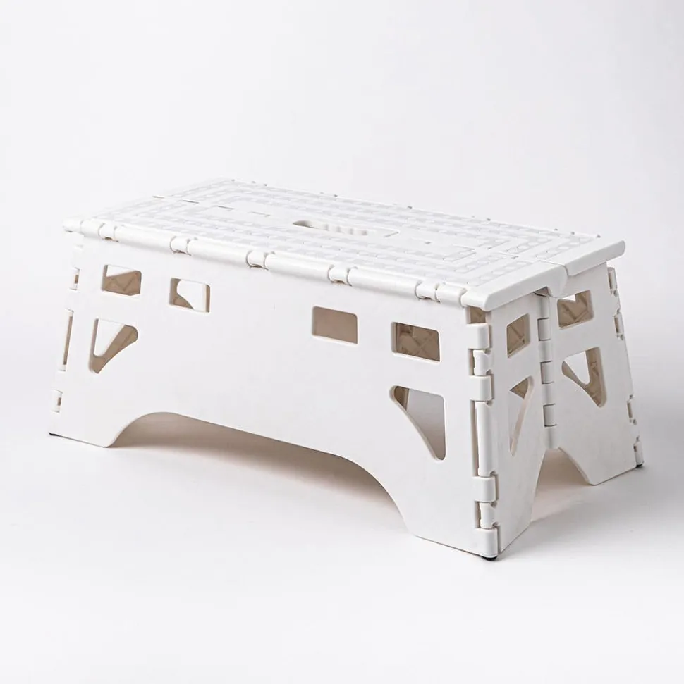 KSP Tread Folding Step Stool Wide 19.5 x 8.5 X 8.5"h (White)