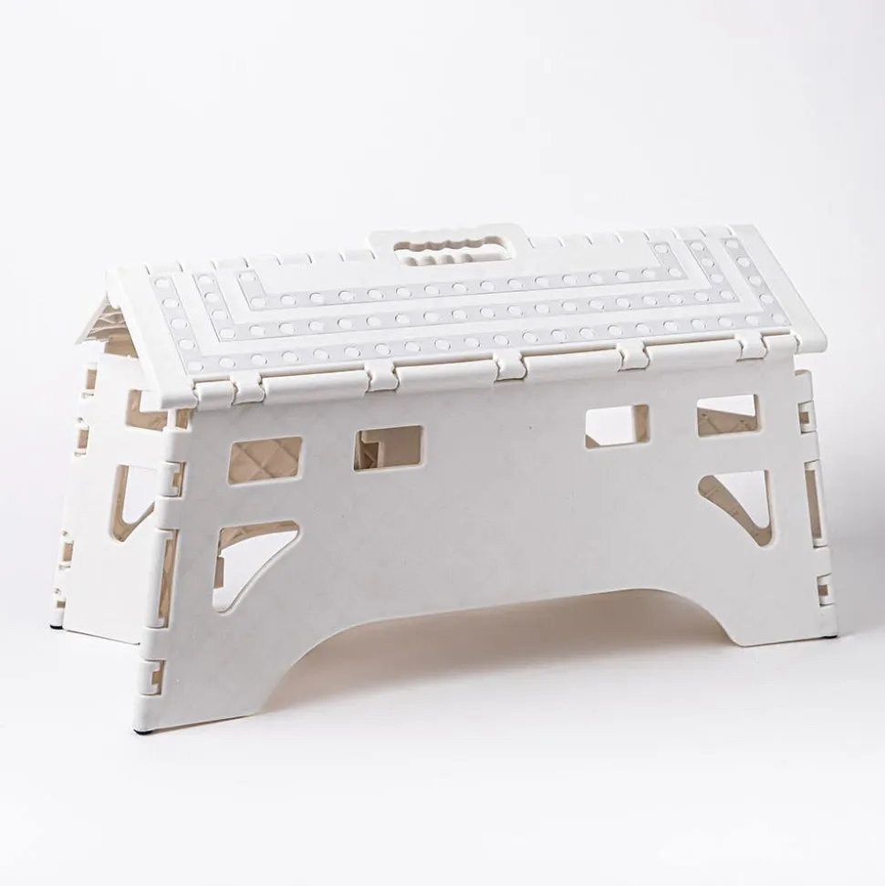 KSP Tread Folding Step Stool Wide 19.5 x 8.5 X 8.5"h (White)
