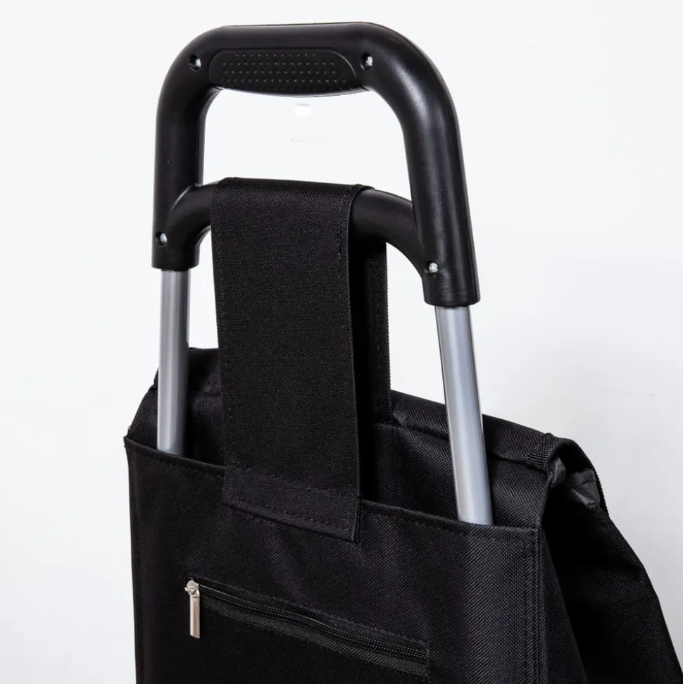 KSP Trek 'Solid' Shopping Trolley (Black)