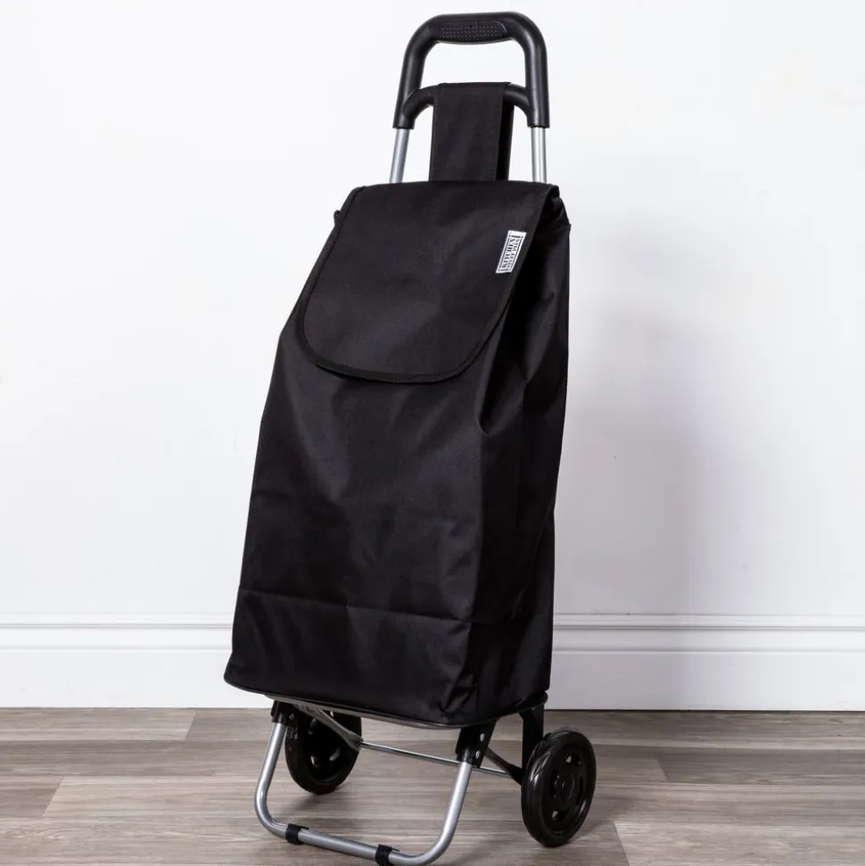 KSP Trek 'Solid' Shopping Trolley (Black)