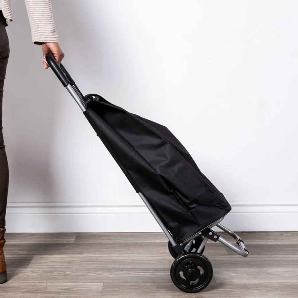KSP Trek 'Solid' Shopping Trolley (Black)