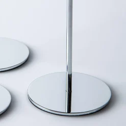 KSP Trinity Metal Taper Candle Holder - Set of 3 (Silver)