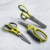 KSP Trio 'Soft Grip' Multi Purpose Scissors - Set of 3 (Green)