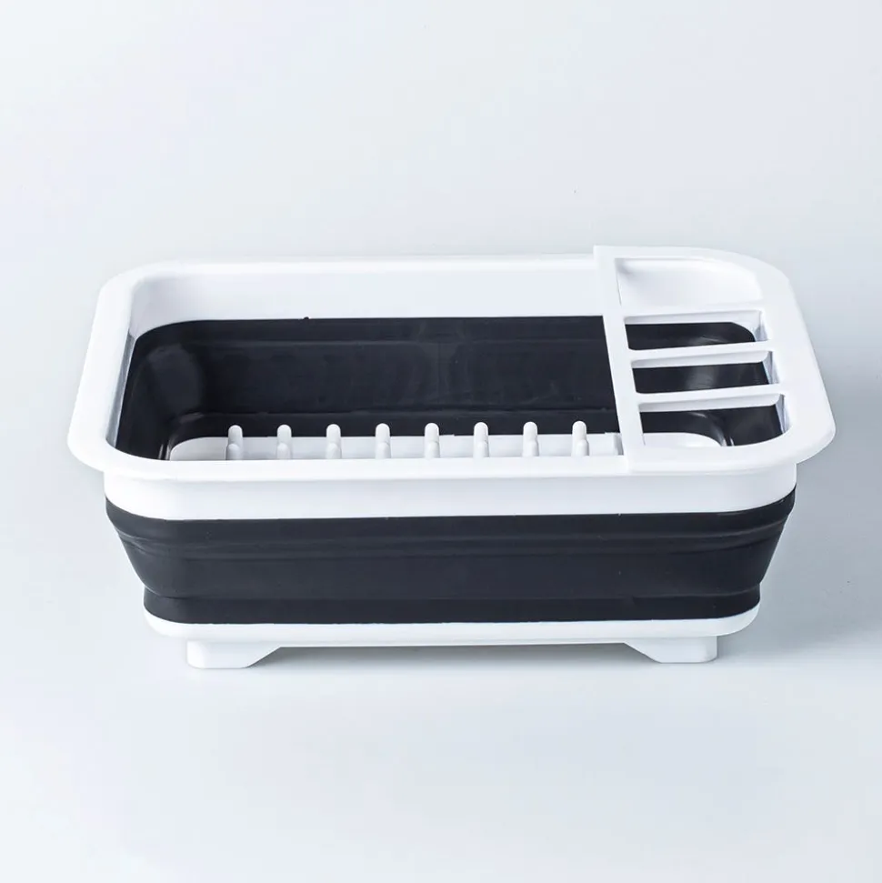 KSP Tubby Collapsible Dish Rack (White/Grey)